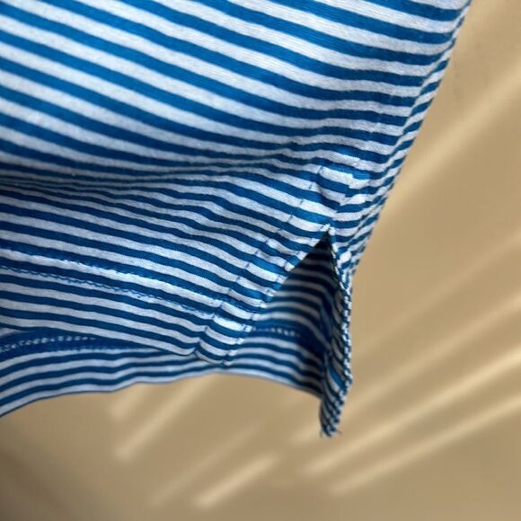 Peter Millar Horizontal Striped Polo Golf Shirt L - Picture 3 of 5